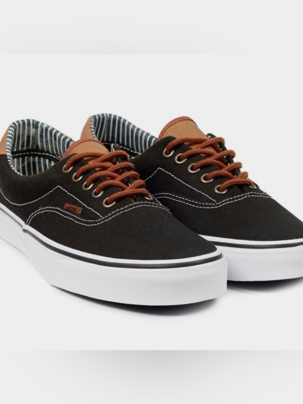 👟 Vans Era 59 C&L (Canvas & Leather) Black 👟